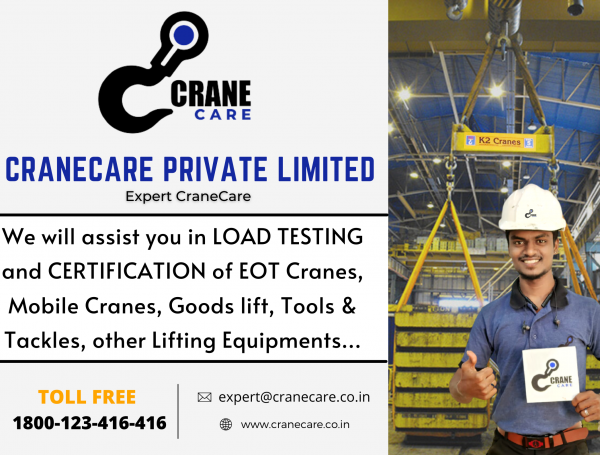 Loadtest And Certification For All Cranes & Lifting Equipments